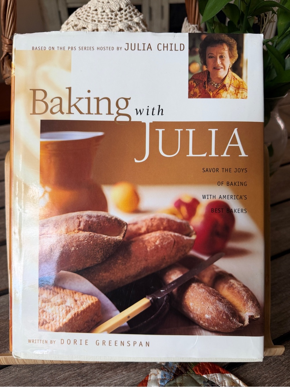 Baking With Julia Child Dorie Greenspan 1996 Hardcover Cookbook PBS Dust Jacket